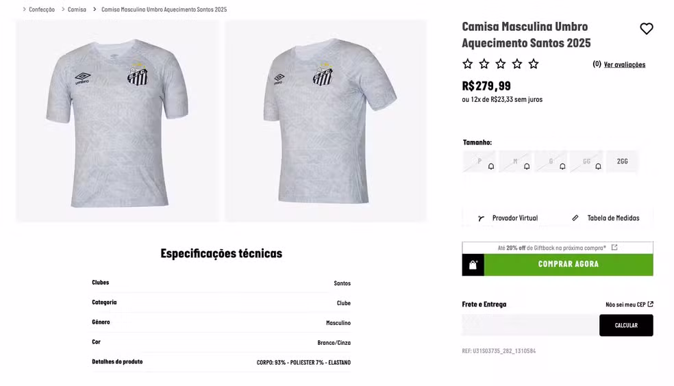 Efeito Neymar: Camisas de Treino e Viagem do Santos Esgotam em Apenas 24 Horas Após Lançamento